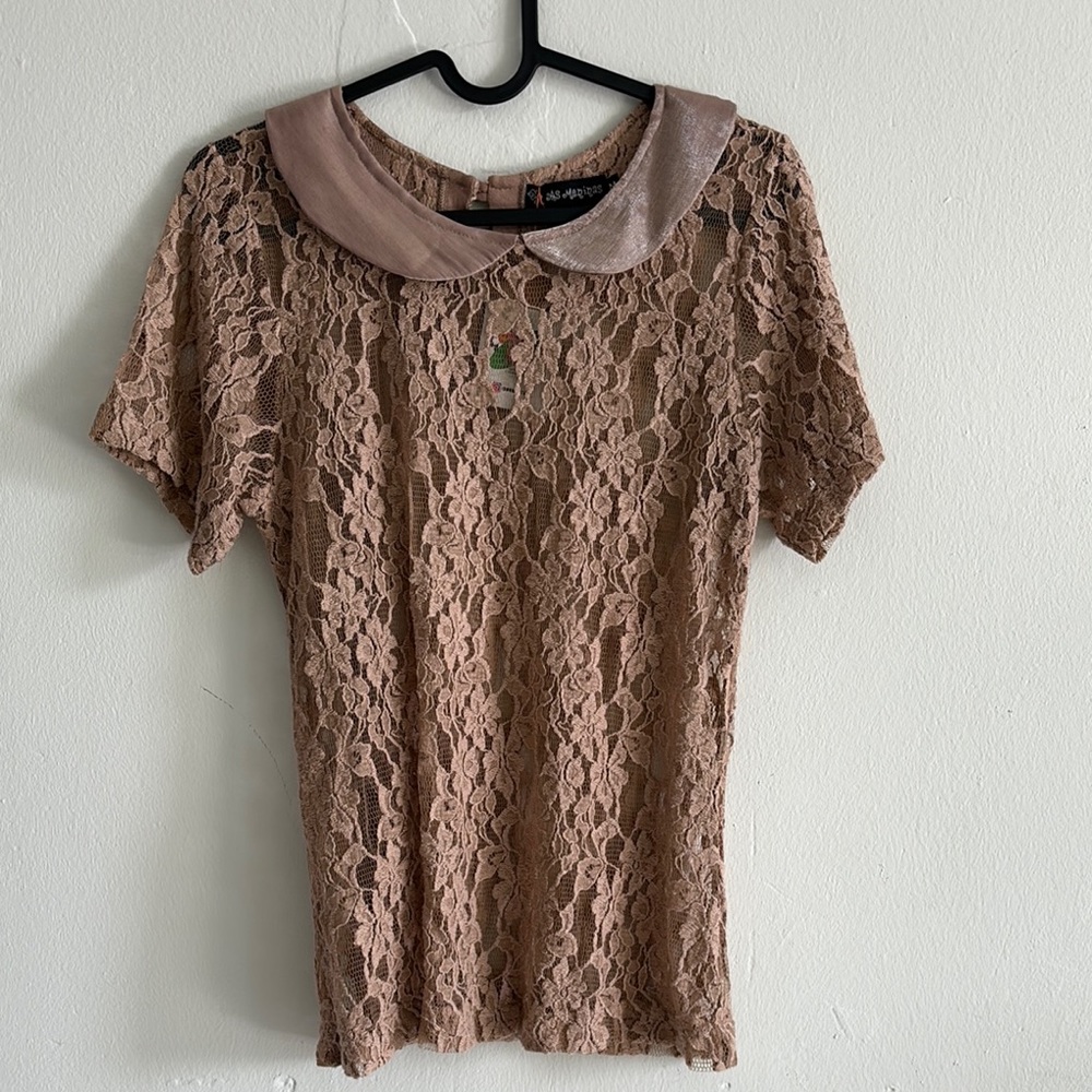Elegant Lace Tan Top